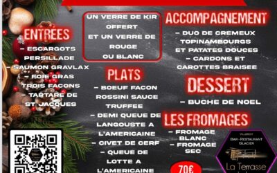 Menu fête de Noël